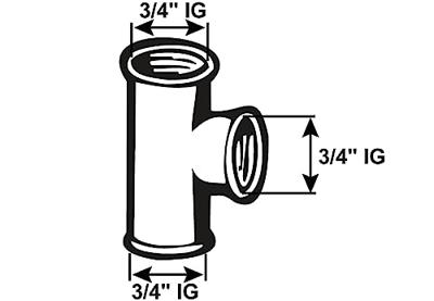 Cornat Galva T-Stuk Vvv 3/4 (130) - VFB13034