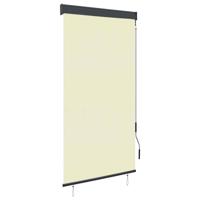 VidaXL Rolgordijn voor buiten 80x250 cm crème - thumbnail