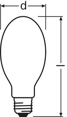 Osram Vialox NAV-E Super 4Y natriumlamp 70 W E27 6600 lm 2000 K