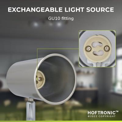 Riga - LED plafondlamp - 24 Watt 2345 Lumen - 6 spots - 6500K Neutraal wit - Draaibaar en dimbaar - GU10 - Kantelbaar - Plafondspot - IP20 Voor binnen - RVS Riga - LED plafondlamp - 24 Watt 2345 Lumen - 6 spots - 6500K Neutraal wit - Draaibaar en dimbaar - GU10 - Kantelbaar - Plafondspot - IP20 Voor binnen - RVS