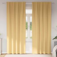 VidaXL Zwart-out gordijnen met ringen 2 pcs beige 260 x 140 cm - thumbnail