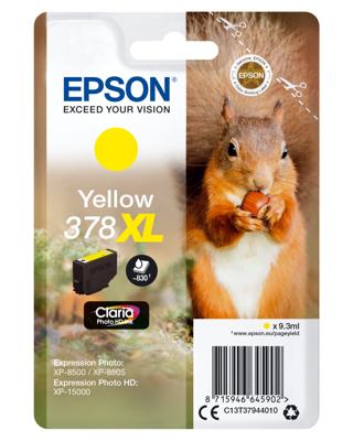 Epson 378XL 9.3ml 830pagina's Geel inktcartridge - [C13T37944020]