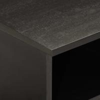 Tv-meubel 80x33x46 cm massief mangohout zwart - thumbnail