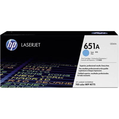 HP Toner 651A Origineel Cyaan 16000 bladzijden CE341A HP Toner 651A Origineel Cyaan 16000 bladzijden CE341A