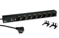 Bachmann 800.3936 Stekkerdoos 19 inch Zwart Randaarde stekker 1 stuk(s) - thumbnail