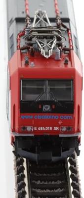 Fleischmann 7560017 N elektrische locomotief Re 484 018-7 van de Cisalpino