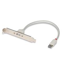 LINDY USB 1.1 Adapter [1x USB 1.1 stekker A - 1x USB 1.1 bus A] USB PC Back Plate 0.3 m - thumbnail