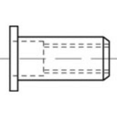 TOOLCRAFT TO-5444241 Popmoer M8 Staal 100 stuk(s)
