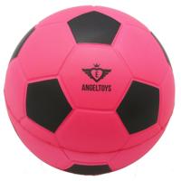 Soft foam voetbal Ø12,5cm fuchsia - thumbnail