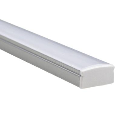 Aluminium ledstrip profiel opbouw 3m - 7 mm hoog - compleet met afdekkap
