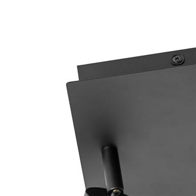 QAZQA Moderne badkamer spot zwart vierkant 2-lichts IP44 - Ducha