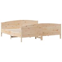 Bedframe zonder matras massief grenenhout 200x200 cm - thumbnail