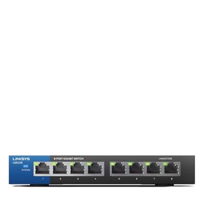 Linksys Lgs108-Eu-Rtl Desktop Gigabit-Switch Voor Bedrijven, 8-Poorts
