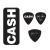 Dunlop JCPT04H Johnny Cash Bold doosje plectrums Dunlop JCPT04H Johnny Cash Bold doosje plectrums