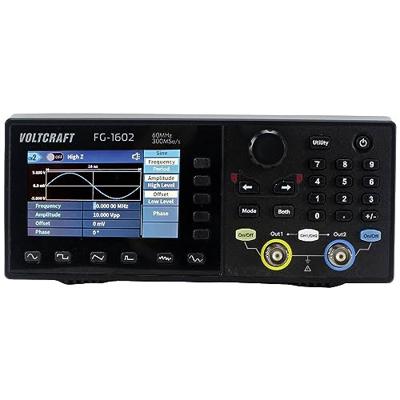VOLTCRAFT FG-1602 Functiegenerator 1 µHz - 60 MHz 2-kanaals Arbitrair VOLTCRAFT FG-1602 Functiegenerator 1 µHz - 60 MHz 2-kanaals Arbitrair