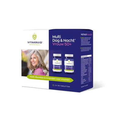 Vitakruid Multi Dag & Nacht Vrouw 50+ 100% Vegan 2 x 30