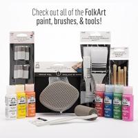 FolkArt • brown nylon brush set 3pcs - thumbnail