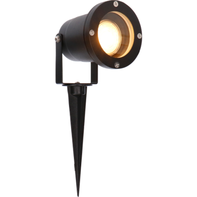 LED's Light LED Prikspot met Stekker - Kantelbaar - GU10 fitting - IP54 - Model Melfi - Zwart