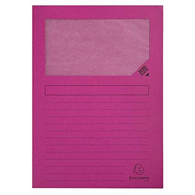 Exacompta L-map met venster Forever, pak van 10 stuks, geassorteerde kleuren Exacompta L-map met venster Forever, pak van 10 stuks, geassorteerde kleuren