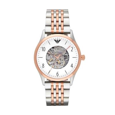 Emporio Armani Heren AR1921 zilveren roestvrijstalen automatisch horloge