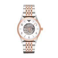 Emporio Armani Heren AR1921 zilveren roestvrijstalen automatisch horloge - thumbnail