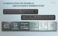 i-tec TB4DUALDPDOCKPDPRO USB4 / Thunderbolt 4 dockingstation - thumbnail