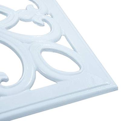 VidaXL Parasolvoet 12 kg 49 cm gietijzer wit