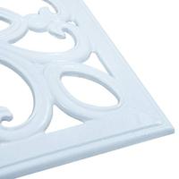 VidaXL Parasolvoet 12 kg 49 cm gietijzer wit - thumbnail