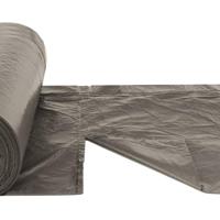 Vuilniszakken met trekkoorden 250 st 60 l zwart - thumbnail