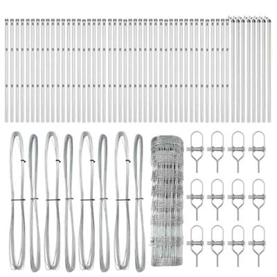 Weidehekwerk Zilver 100 x 0.8 m Gegalvaniseerd staal