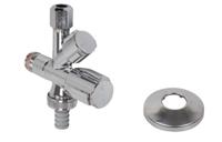 Kirchhoff SCHELL-haakse-apparaataansluiting, chroom, 1/2"ET x 3/4"ET x 3/8"ET x 10 mmQ, zelfdichtend - 35450699 - thumbnail