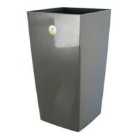 RIVIERA Bloempot Nuance - Vierkant - 29 x 29 x H 52 cm - 32.6 L - Glittery grijs - thumbnail