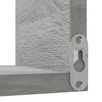 Hoekwandschappen 2 st 40x40x50 cm bewerkt hout grijs sonoma - thumbnail