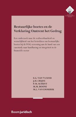 Bestuurlijke boetes en de Verklaring Omtrent het Gedrag (Paperback)