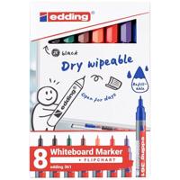Edding 4-361-8-S2999 Whiteboardmarkerset Zwart, Rood, Blauw, Groen, Oranje, Bruin, Violet 8 stuk(s) - thumbnail