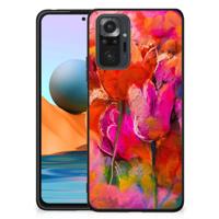 Kleurrijke Telefoonhoesje Xiaomi Redmi Note 10 Pro Tulips - thumbnail
