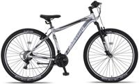 Umit 4 Motion MTB 27.5 Inch 47 cm Unisex 21V V Brakes Chroom/Zwart - thumbnail