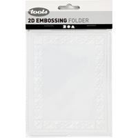 Creativ Company Embossing folder , lijst, afm 11x14 cm, dikte 2 mm, 1 stuk - thumbnail