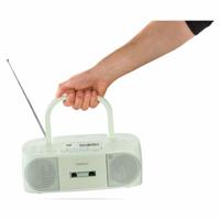 MEDION E65010 Stereo radio (CD-speler, cassette, USB-aansluiting, AUX audio-ingang, MP3-weergave. FM PLL radio, geheugen voor 40 zenders, batterijvoeding, afstandsbediening) groen - thumbnail
