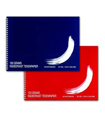 Schetsboek Papyrus 240x320mm 120gr 32 vel | 10 stuks