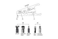 Digitus DN-94001 Striptang Geschikt voor: CAT 3, CAT 4, CAT 5, CAT 5e, CAT 6, CAT 6A, CAT 6a (losse kabel CAT 7), CAT 7, CAT 7a, CAT 8.1 - thumbnail