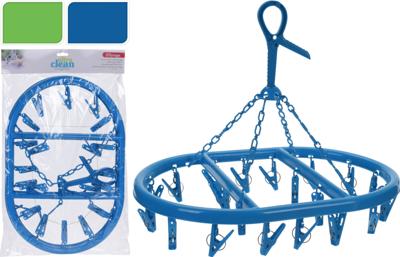 Washanger 20 knijperse 2 ass kleur