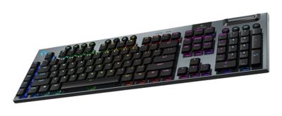 Gamingtoetsenbord - draadloos - Logitech G - G915 X - Clicky-schakelaar - AZERTY - Zwart - thumbnail