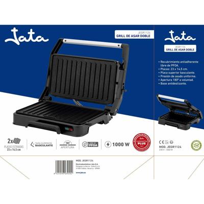 Grill JATA JEGR1124 Zwart 1000 W