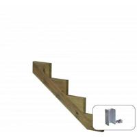 Trapbalk 4 Treden 34,2º + Montagebeugel - thumbnail