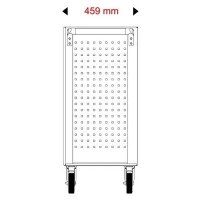 KS Tools 897.7515 Werkplaatswagen Plaatstaal Kleur (specifiek): Zwart, Rood