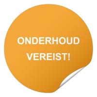 Keuringssticker onderhoud vereist Ø 40 mm - 600 stuks (op rol) - thumbnail