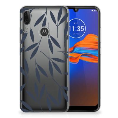 Motorola Moto E6 Plus | TPU Case | Leaves Blue