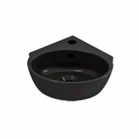 Plieger Corner hoekfontein 1 kraangat zonder overloop matzwart 0271071 - thumbnail