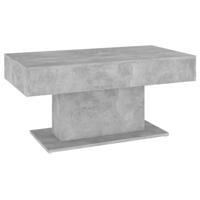 Salontafel 96x50x45 cm bewerkt hout betongrijs - thumbnail